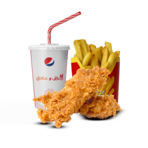 2PCs Chicken Crispy Strips Combo