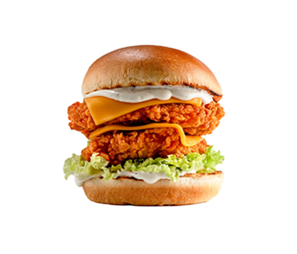 Crispy Mighty Burger With Cheese - Harraqoaadi